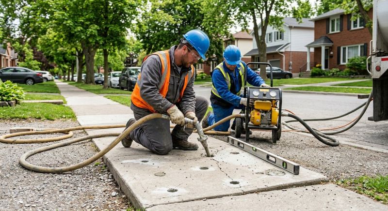 Our team working on Concrete Installation projects in Union County, NJ