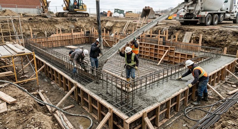 Basement Concrete Installation in Paramus, NJ