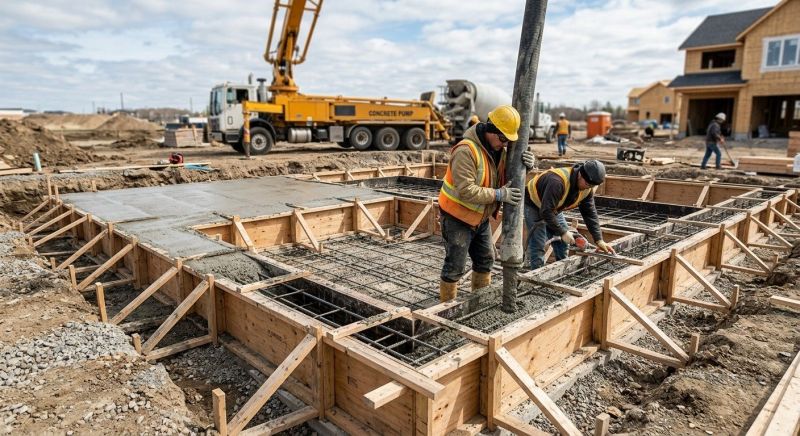 Concrete Foundation Installation in Hackensack, NJ
