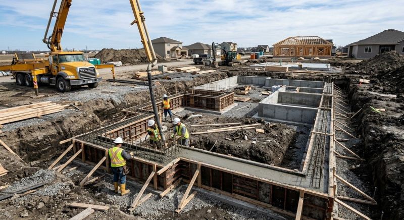 Concrete Foundation Installation in Livingston, NJ