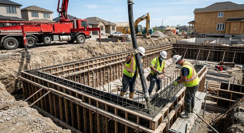 Foundation Wall Pouring in Warren, NJ